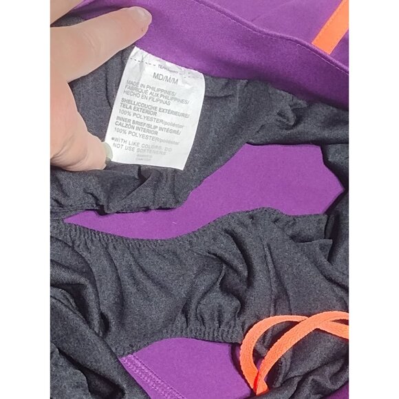 Under Armour Women's Fly-By 2.0 Shorts Brief Lined Purple-Pink Size M - Picture 3 of 6